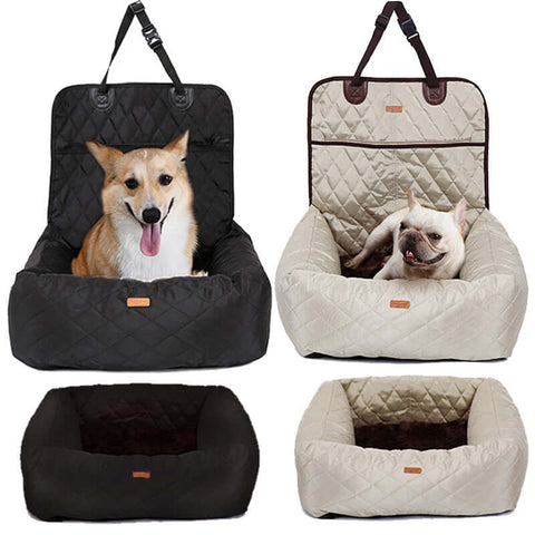 Premium 2-in-1 Foldable Dog Carrier and Car Seat: Multi-purpose Travel Bed for Pets