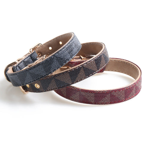 Stylish PU Leather Dog Collar for Fashion-Forward Pets