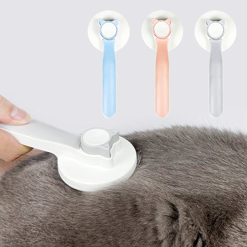 Self-Cleaning Stainless Steel Slicker Brush for Effortless Pet Grooming