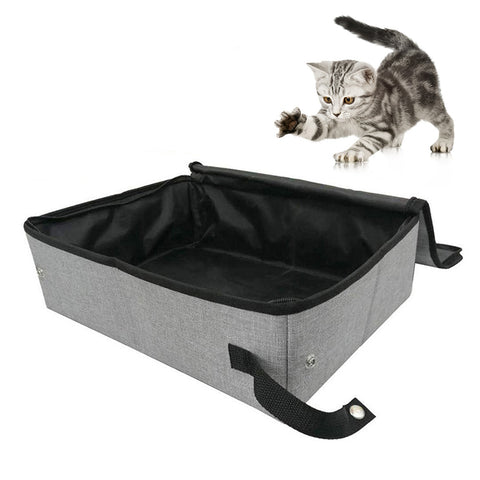 High-Sided Cat Litter Box - Effortless Cleaning and Durability