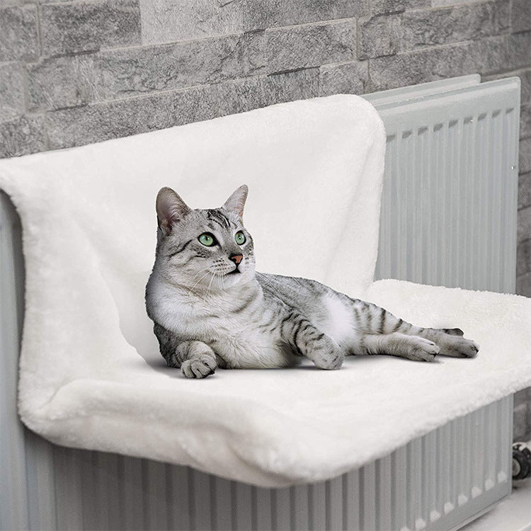 Cozy Radiator Cat Hammock with Iron Frame