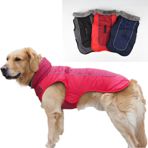 Reflective Thickened Padded Dog Coat for Ultimate Warmth and Style