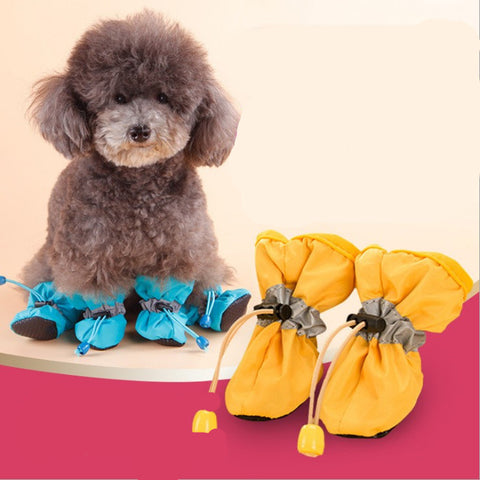 Teddy Bear Non-Slip Dog Shoe Covers for All Seasons