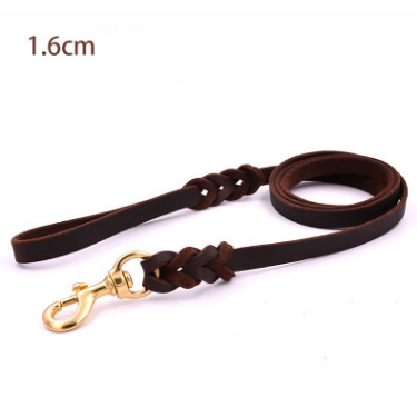 Premium Leather Leash for Large Dogs - Perfect for Golden Retrievers and Training