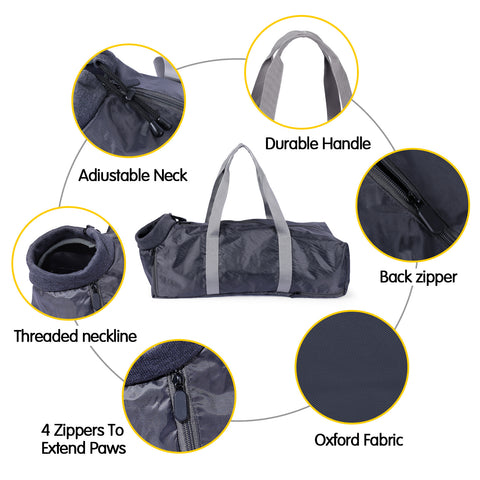 Feline Adventure Carrier: Double-Layered Anti-Scratch Pet Bag