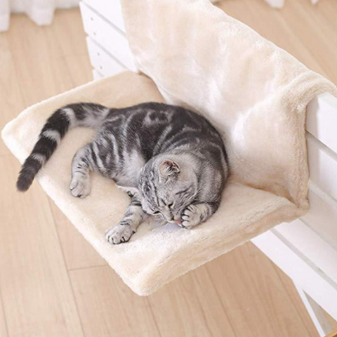 Cozy Radiator Cat Hammock with Iron Frame