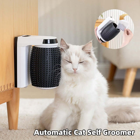 Self-Grooming Cat Corner Brush - Automatic Wall-Mounted Cat Massager for Easy Grooming | DogCatOnline