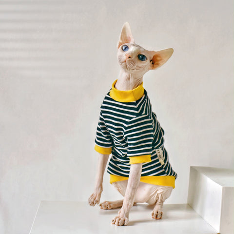 Sleek Style Hairless Cat Apparel for Sphinx Breeds