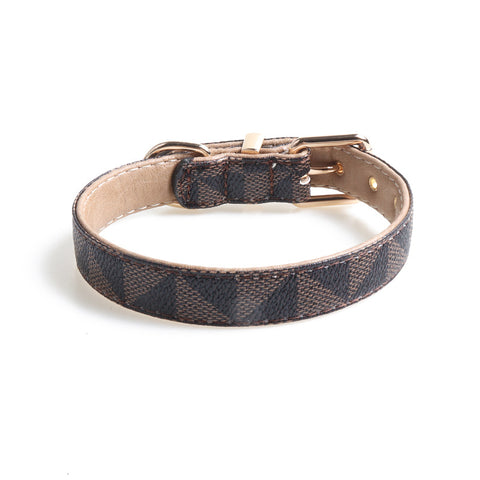 Stylish PU Leather Dog Collar for Fashion-Forward Pets