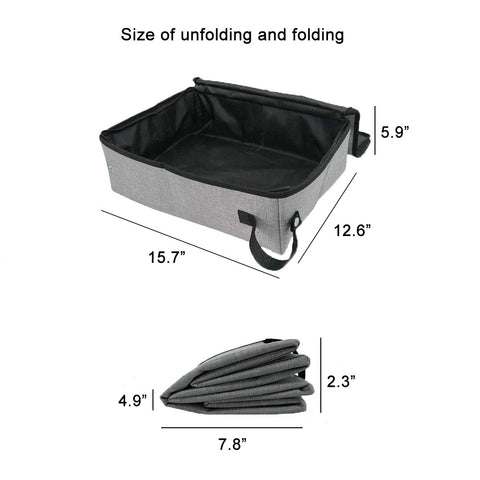 High-Sided Cat Litter Box - Effortless Cleaning and Durability