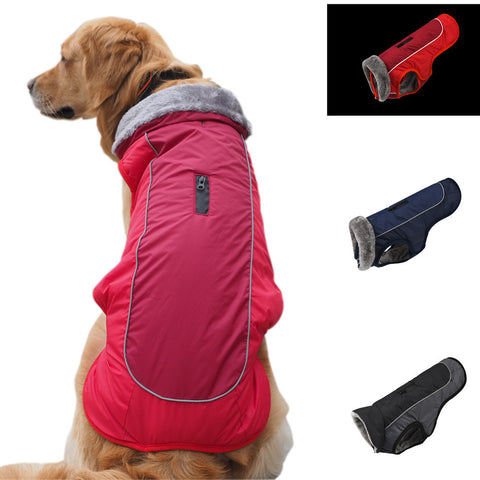 Reflective Thickened Padded Dog Coat for Ultimate Warmth and Style