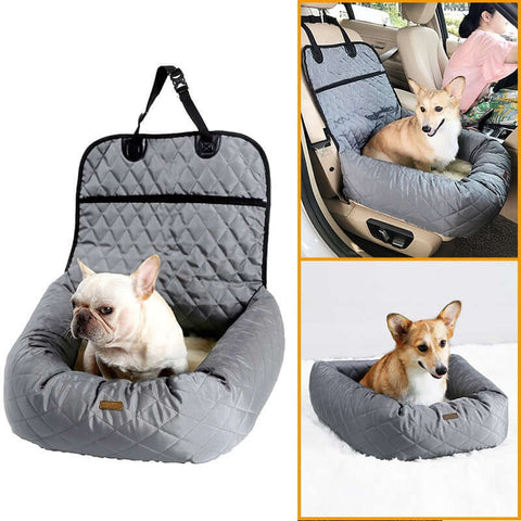 Premium 2-in-1 Foldable Dog Carrier and Car Seat: Multi-purpose Travel Bed for Pets