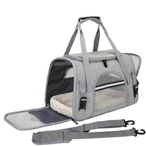 Travel-Friendly Soft Pet Carrier - Compact Bag for Cats and Dogs