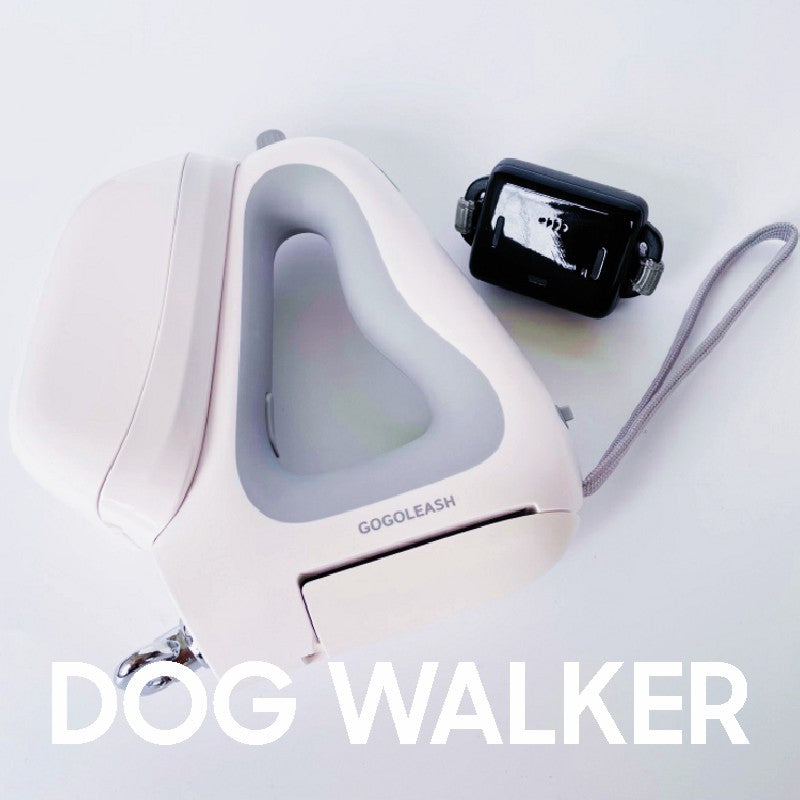 Enhanced 3-in-1 retractable dog leash with built-in waste bag dispenser and supplies