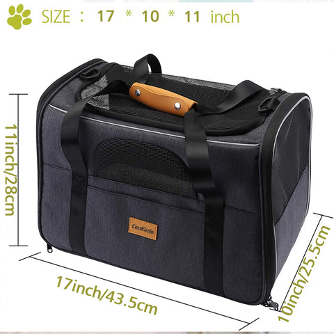 Travel-Friendly Soft Pet Carrier - Compact Bag for Cats and Dogs