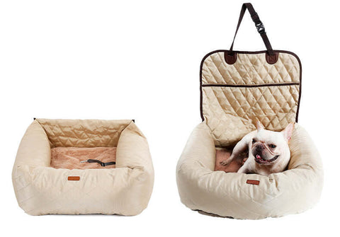 Premium 2-in-1 Foldable Dog Carrier and Car Seat: Multi-purpose Travel Bed for Pets