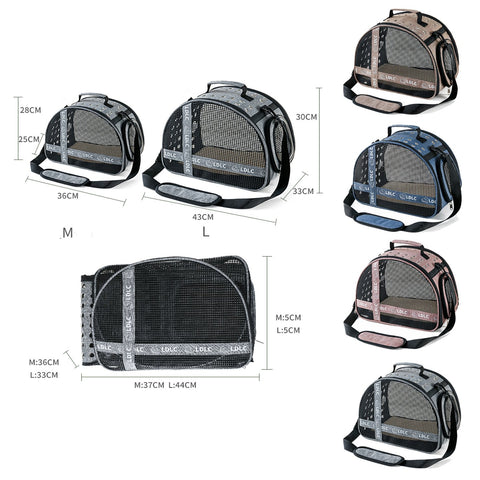 Stylish One Shoulder Portable Cat Carrier for Travel and Relaxation