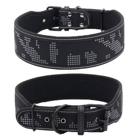 Stylish Reflective Camouflage Dog Collar for Comfort and Safety