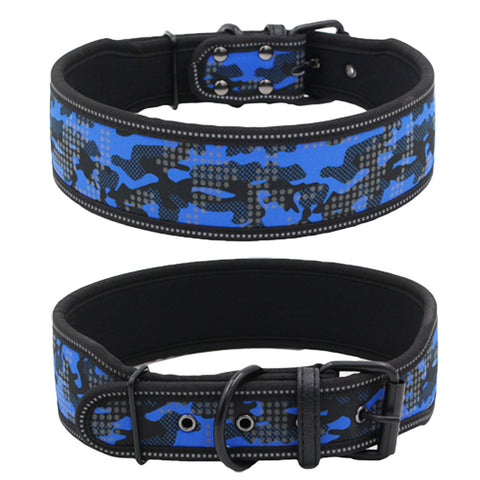 Stylish Reflective Camouflage Dog Collar for Comfort and Safety