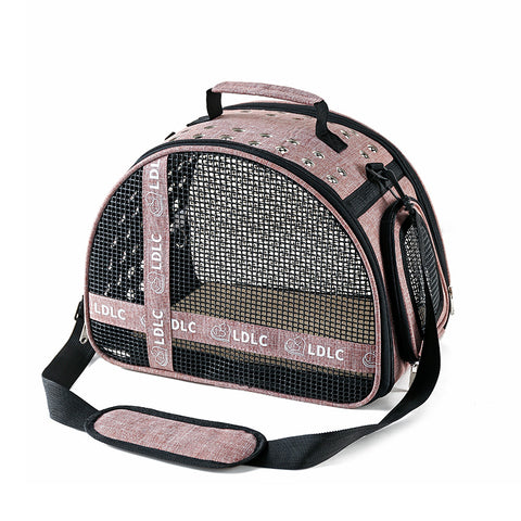 Stylish One Shoulder Portable Cat Carrier for Travel and Relaxation