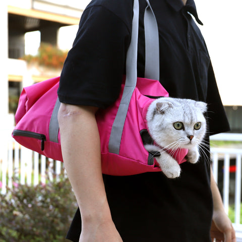 Feline Adventure Carrier: Double-Layered Anti-Scratch Pet Bag